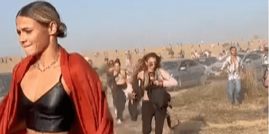 Vlada Patapov, captured fleeing the Nova Festival site in viral footage on Oct. 7, 2023 'Lady in Red' Nova Festival survivor reflects on Oct. 7 attack