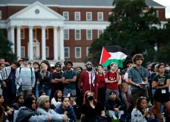 Pro-Palestinian protesters at the University of Maryland 'The battle of our lives': US Jews confront campus antisemitism