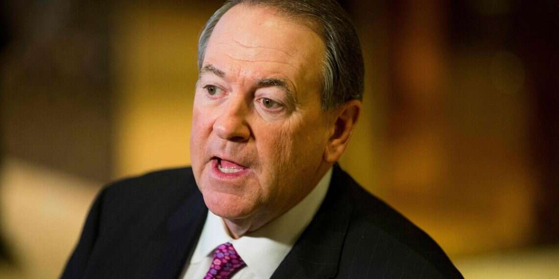 Former Arkansas governor Mike Huckabee speaks to the media at Trump Tower in New York City on November 18, 2016 I like Mike: A new chapter for Israel and evangelicals