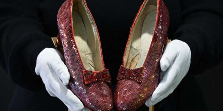 Not in Kansas anymore: 'Wizard of Oz' ruby slippers set $28M auction record