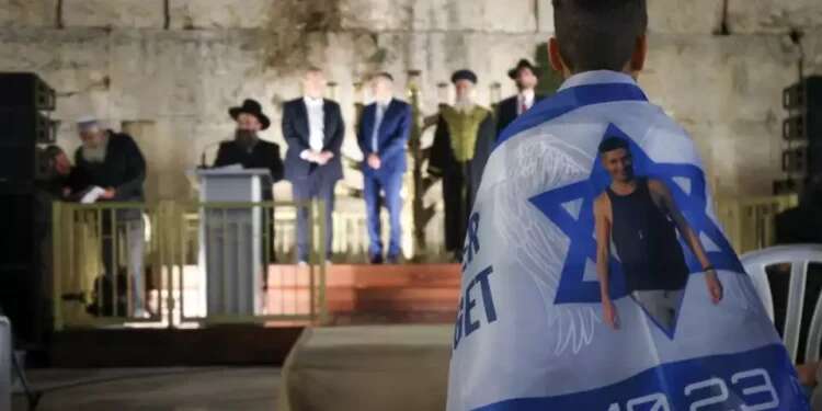 Israel Lights first Hanukkah candle and celebrates the Festival of Lights