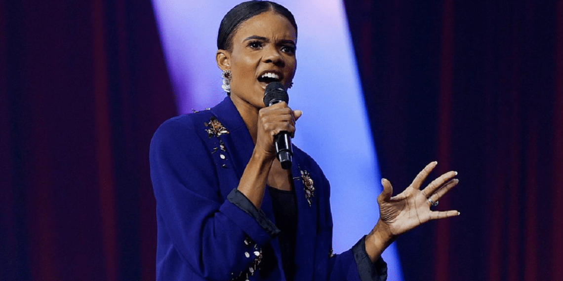 Conservative political commentator Candace Owens speaks during an event held by national conservative political movement 'Turning Point', in Detroit, Michigan, US, June, 14, 2024 Candace Owens named 'Antisemite of the Year'