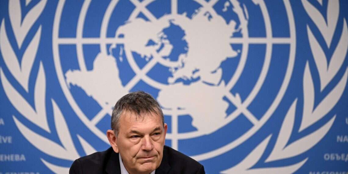 UNRWA Commissioner General Philippe Lazzarini holds a press conference on the situation in Gaza at the United Nations offices in Geneva on November 18, 2024 Report exposes how UNRWA partners with Hamas, PIJ