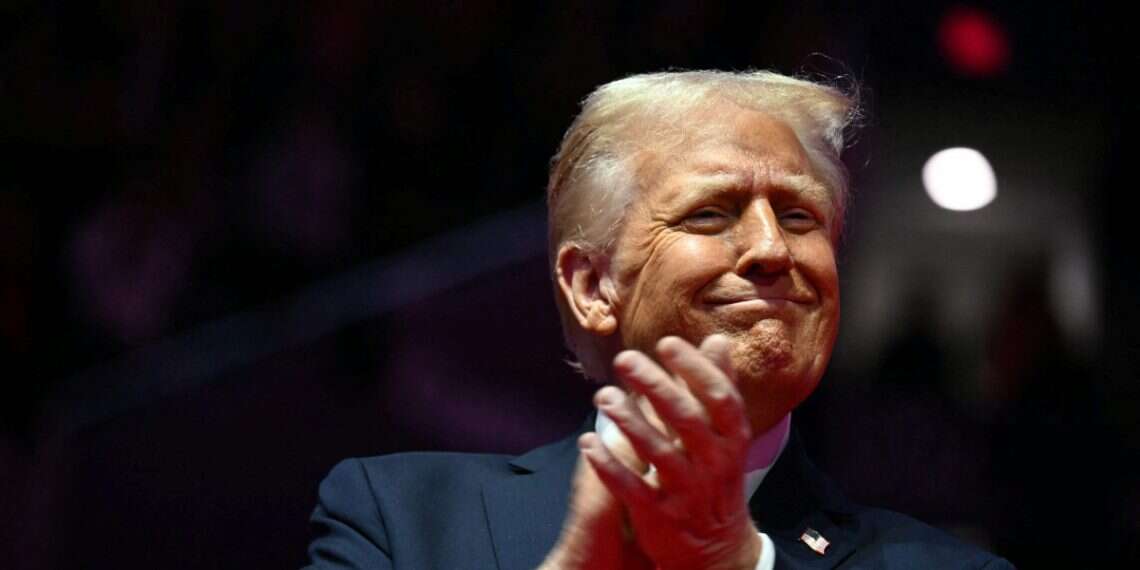 US President-elect Donald Trump reacts during a MAGA victory rally at Capital One Arena in Washington, DC, on January 19, 2025, one day ahead of his inauguration ceremony. Photo credit: Jim Watson/AFP 'We've achieved more than they did in 4 years': Trump holds victory rally in DC