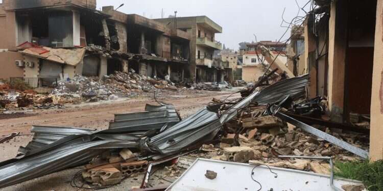 A town in Lebanon following the Israel-Hizballah conflict in 2025 Why did group of ultra-Orthodox men cross into Lebanon?