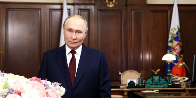 Russian President Vladimir Putin delivers a speech to mark the International Women's Day in Moscow, Russia, March 8, 2025 A killer secret: Putin's alleged mother hails from Georgia