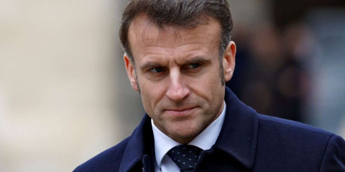 French President Emmanuel Macron looks on during an official welcome ceremony for Uzbekistan's President Shavkat Mirziyoyev at the Invalides in Paris, France, on March 12, 2025 Macron to EU: Don't buy US weapons