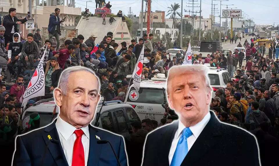 Netanyahu and Trump with Gaza Strip in the background. Photo: AFP/AP/EPA Israel outraged over direct Trump-Hamas talks