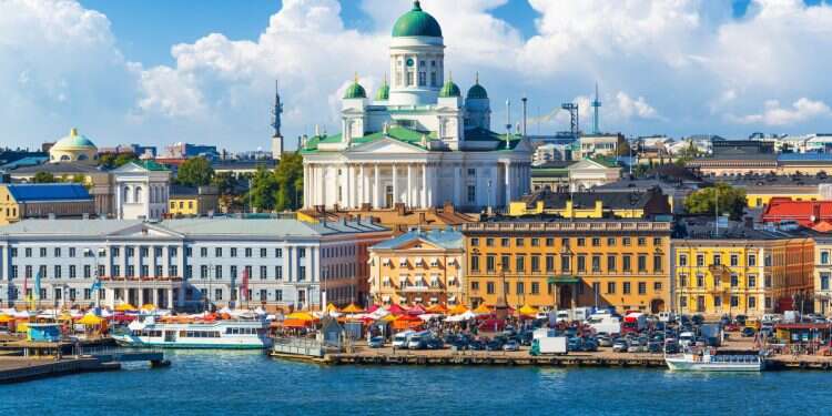 The Market Square (Kauppatori) at the Old Town pier in Helsinki, Finland Which are the happiest countries of 2025?