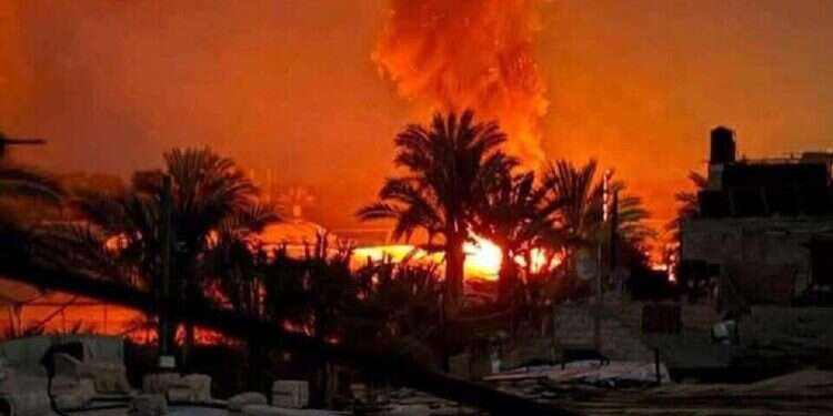 Scenes from the Israeli strikes on the Gaza Strip Israel launches massive overnight strikes on Hamas; PM announces new phase