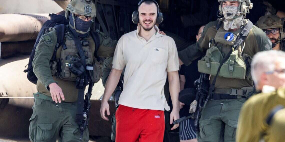 Andrey Kozlov, a released hostage is escorted, after the Israeli Defense Forces have rescued four hostages alive from the central Gaza Strip, in Ramat Gan, Israel June 8, 2024 'I have a second chance, I need to use it': Former hostage launches NYC art gallery