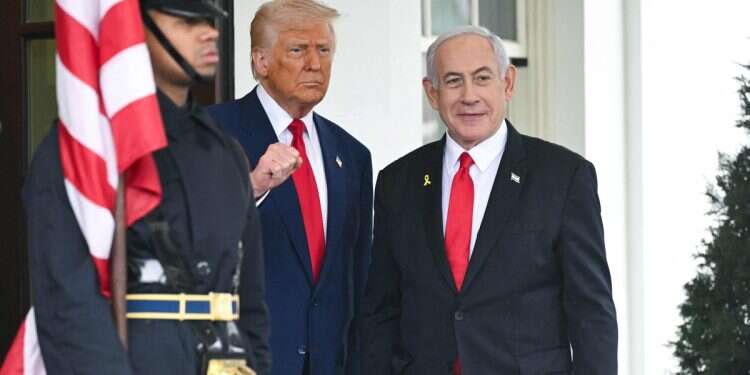 US President Donald Trump welcomes Israeli Prime Minister Benjamin Netanyahu to the White House in Washington, DC, on April 7, 2025 Iran, hostages, tariffs: Trump-Netanyahu meeting begins