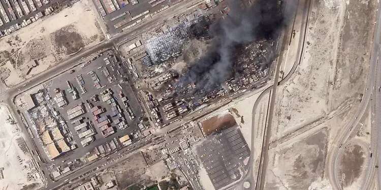 Satellite images reveal massive damage caused by explosion at Iran's key port