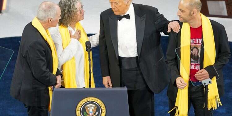 'I'm begging you all to help us': Released hostages join Trump at NRCC