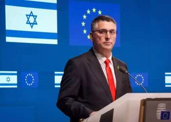 Foreign Minister Gideon Sa’ar speaks at a press conference in Brussels Israeli FM warns: Recognition of Palestinian state will trigger Israeli sovereignty measures