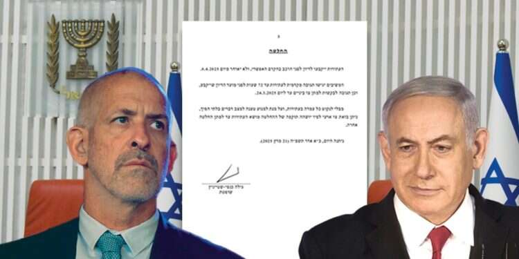 Shin Bet Chief Ronen Bar (L), and Prime Minister Benjamin Netanyahu (R) Supreme Court: Government decision to end Shin Bet chief's term unlwaful