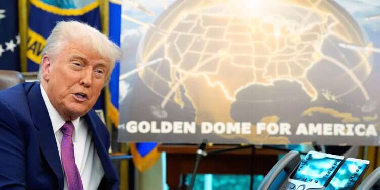 President Donald Trump speaks in the Oval Office of the White House, Tuesday, May20, 2025, in Washington Inspired by Israel: Trump announces 'Golden Dome' to protect America