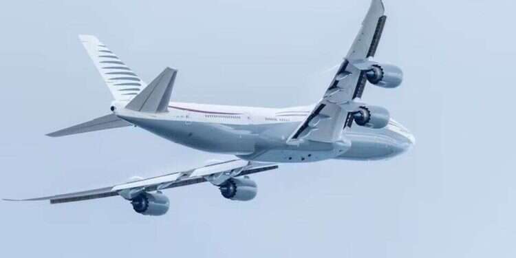 The aircraft is an exceptionally luxurious Boeing 747-8 belonging to the Qatari royal family Qatar gifts Trump $400M jumbo jet raising legal questions