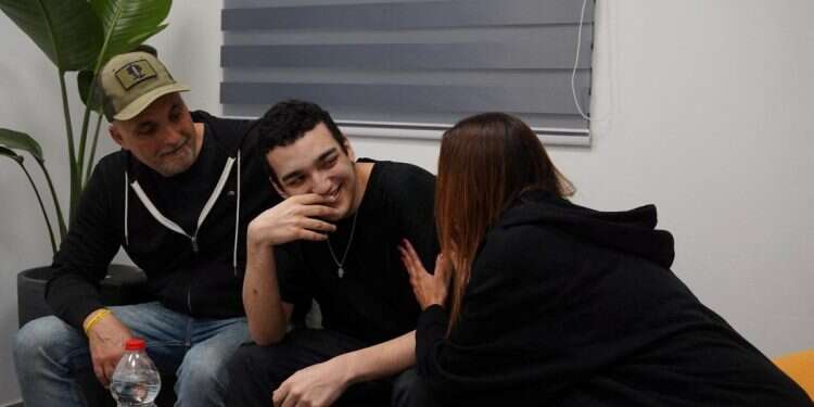 Edan Alexander reacts as he reunites with his parents in Reim, southern Israel, May 12, 2025 'Wounds all over his body': Father of Edan Alexander shares captivity horrors