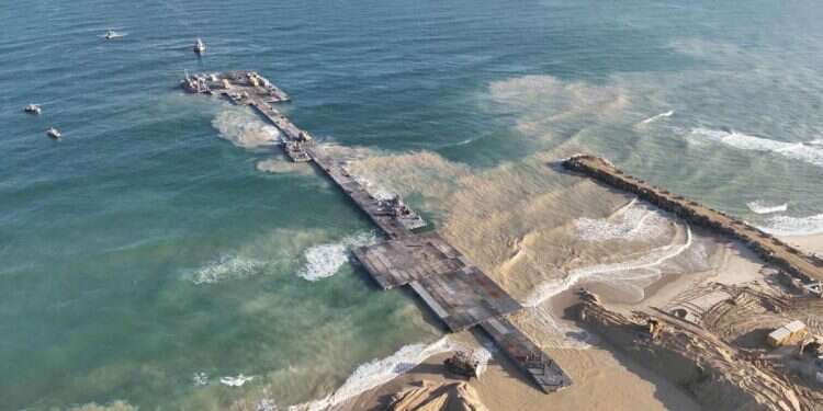 Pentagon reveals Gaza pier mission resulted in 62 US troops injured, $31 million damage