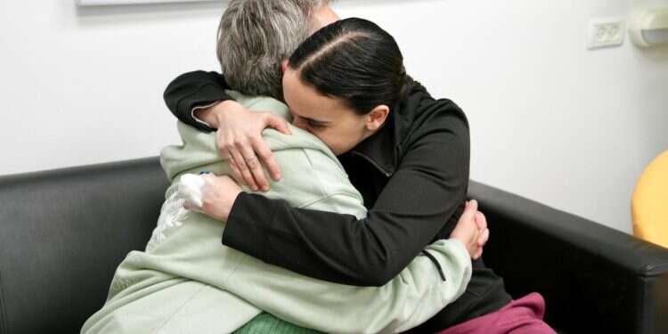 Former Israeli hostage Emily Damari embraces her mother after being released from Hamas captivity Released Israeli hostage slams Pulitzer for honoring writer who doubted her captivity