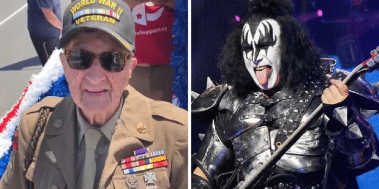 KISS rocker meets 100-year-old veteran who liberated his mom from Nazi camp