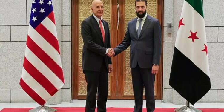 US flag raised in Damascus: 'Peace between Syria, Israel possible'