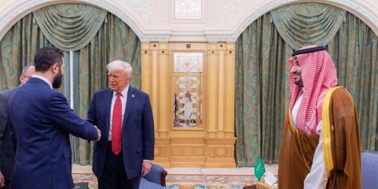 Trump meets with Syria's al-Sharaa, urges it to make peace with Israel