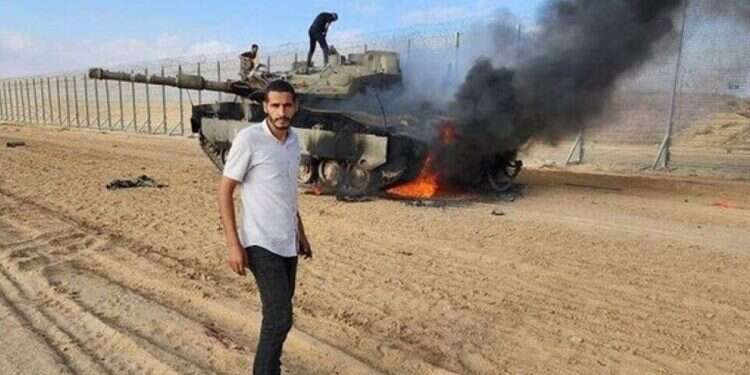 Hassan Aslih during the Oct. 7 attack Did Israel settle score with infamous 'journalist' from October 7?