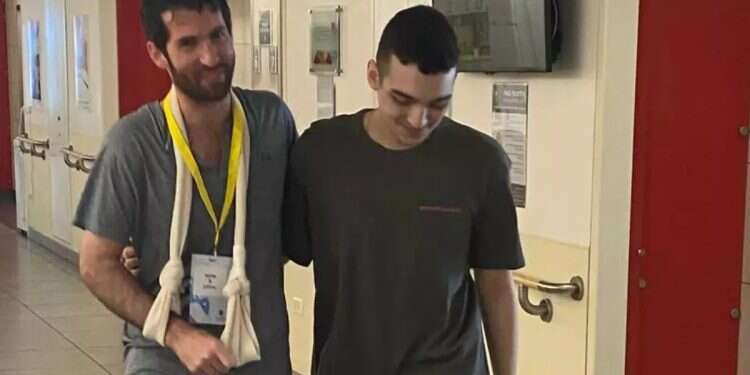 An emotional reunion: Sagui Dekel Chen visits Edan Alexander