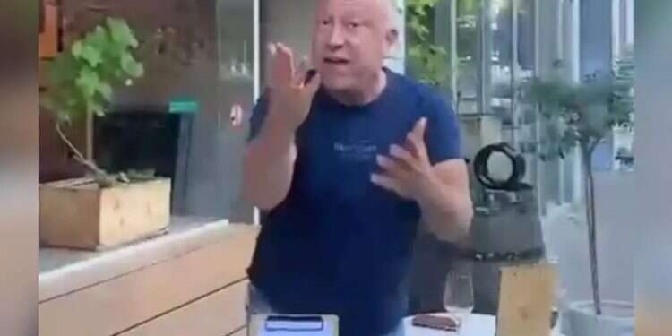 A man sitting at the restaurant with his face toward the street stood up, took his wine glass, and threw the liquid directly into a Jewish girl's eyes while cursing and shouting 'Free Palestine' in Antwerp, Belgium 'There is legitimacy to hurt Jews': Jewish children attacked in Antwerp