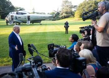 US President Donald Trump speaks with reporters on the South Lawn of the White House before boarding the Marine One, in Washington, DC, USA, June 24, 2025 (Photo: Francis Chung/EPA) 'Do not drop those bombs': Trump warns Israel against Iran retaliation