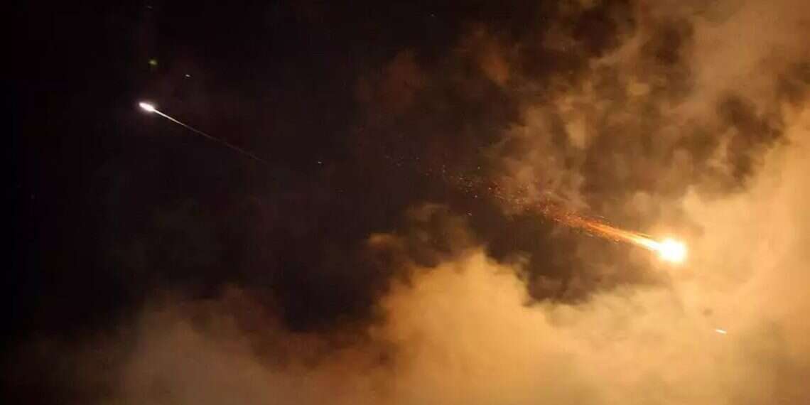 A missile launched at Israel from Iran overnight. Photo: AFP Iran fires missiles at US bases in Qatar, Iraq