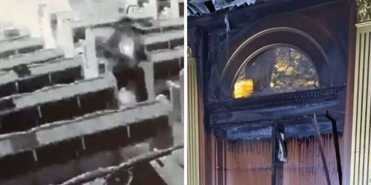 Synagogue of former chief rabbi set ablaze in suspected antisemitic arson