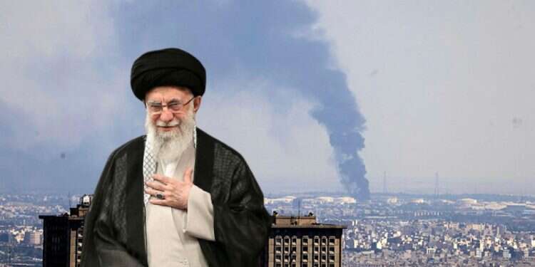 Khamenei against the backdrop of Tehran following Israel's strikes Defense minister compares Khamenei to Hitler, hints at removal