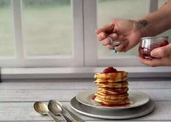 Soft, fluffy pancakes perfect for your Shavuot morning