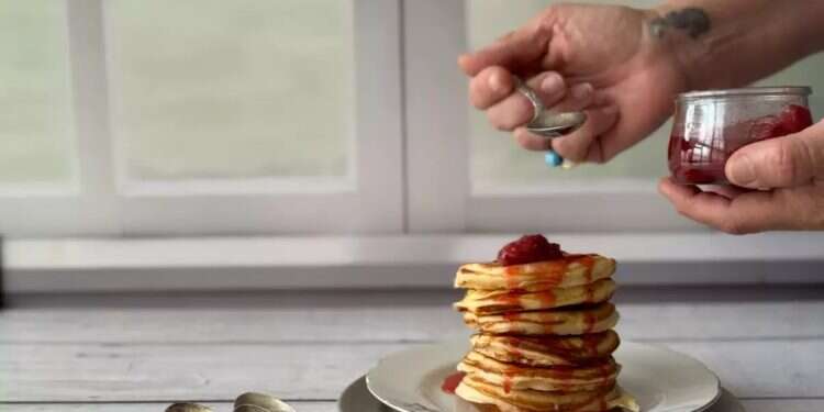 Soft, fluffy pancakes perfect for your Shavuot morning