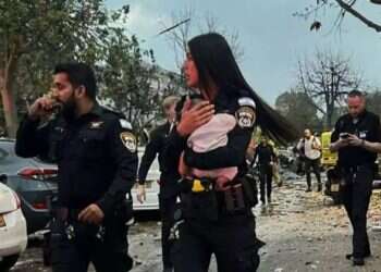 Baby rescued from rubble after Iranian missile barrage