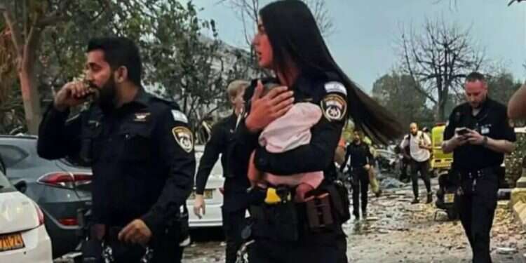 The 3-month-old baby girl who was rescued from the home struck by an Iranian missile in central Israel Baby rescued from rubble after Iranian missile barrage