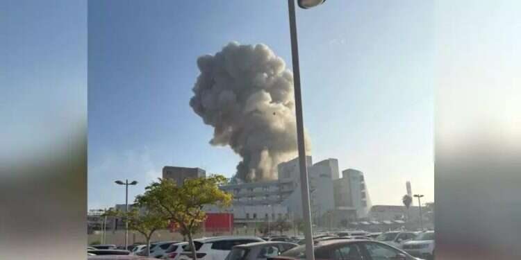 Iran barrage hits Beersheba hospital, central Israel; dozens injured