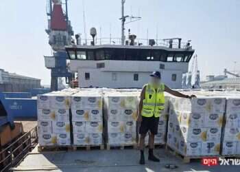 Turkish aid sent to Gaza via Ashdod port