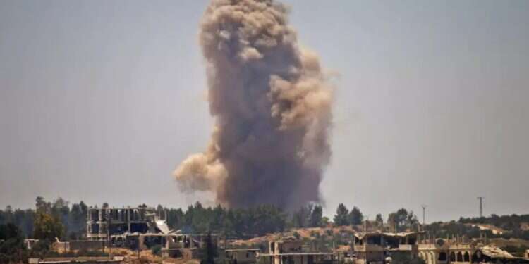 Syrian army assault in southern Syria. (archive). Photo: AFP Israeli official: Iran-backed groups planning attacks from southern Syria