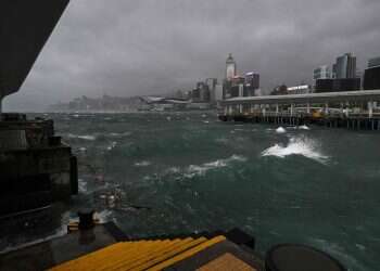 Hong Kong shuts down under highest storm alert as Typhoon Wipha batters city