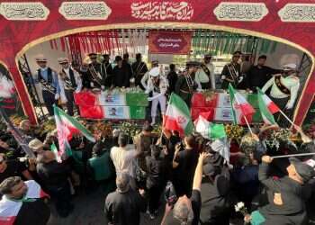 People mourn over the flag-draped coffins of Iranian nuclear scientists who were killed in Israeli strikes, during a funeral ceremony in Tehran. Iran, June 28, 2025 Iran's anonymous new commander identified within hours