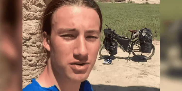 Lennart Montrelos, an 18-year-old dual French-German national who was arrested in Iran 'Deliberate policy of holding hostages': French-German cyclist arrested in Iran
