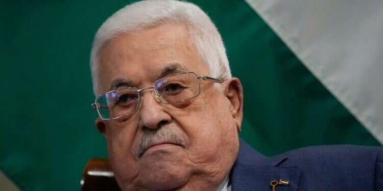 Palestinian President Mahmoud Abbas in Amman, Jordan, Tuesday Oct. 17, 2023 US to impose sanctions on Palestinian Authority officials and PLO members