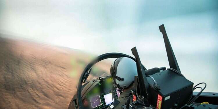 An Israeli Air Force pilot during training in a fighter jet simulator On a 22-year-old's shoulders: Meet the women training Israel's legendary pilots