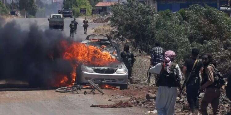 Clashes in the Sweida area. Photo: AFP Israel's nightmare scenario begins in Syria