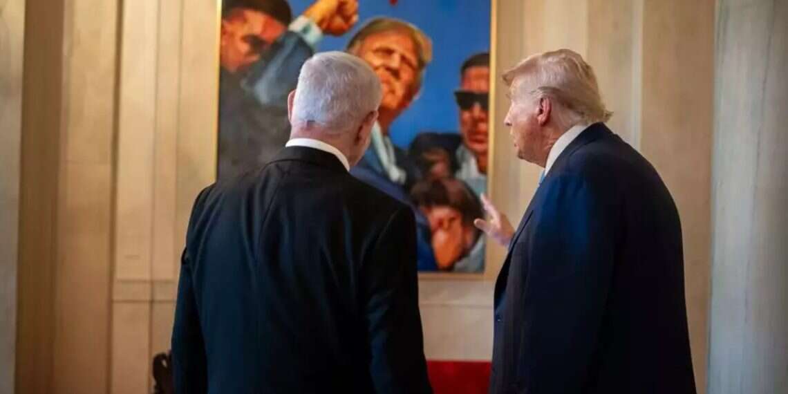Netanyahu and Trump during the prime minister's visit to the White House.
Photo: From the White House's X account. Netanyahu, Trump meet again day after White House meeting