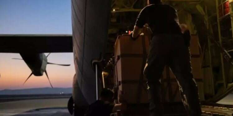 Airdrop of humanitarian aid over Gaza. Photo: IDF Spokesperson’s Unit Israel modifies aid mechanism in response to incitement campaign